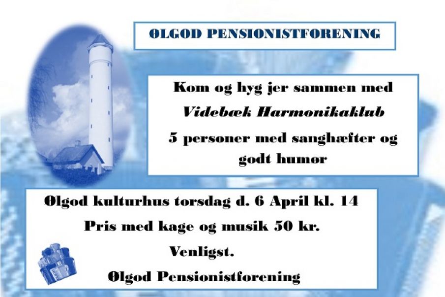 Videbæk Harmonikaklub gæster Ølgod Pensionistforening